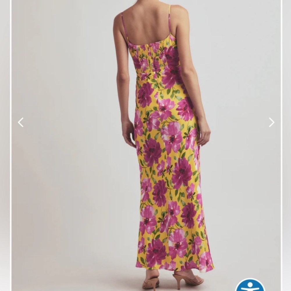 Favorite Daughter The One That Got Away Floral Keyhole Maxi Dress Size 6 - Picture 2 of 11